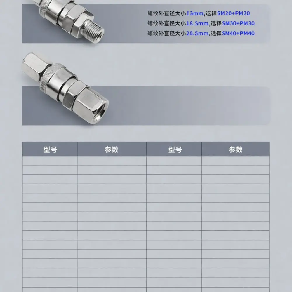 C Type Air Fitting Pneumatic Quick Connector Air Compressor Hose Coupler Adapter Air Line Pipe Coupling Industrial System Tool