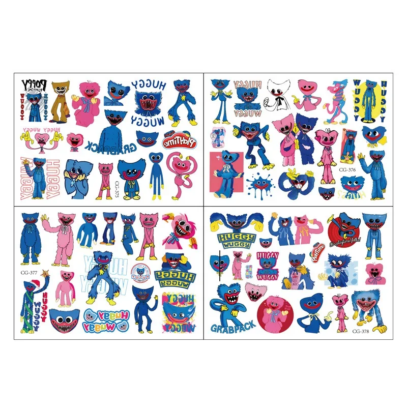 Bobby 'S Game Time Tattoo Stickers Waterdichte Schattige Sticker Grappige Anime Verjaardagsfeestje Benodigdheden Decoratie Voor Kinderen Vrouwen Mannen Cadeau