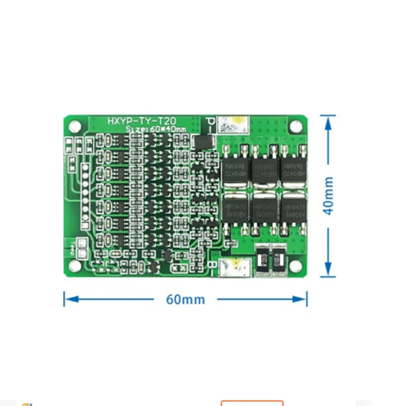 Battery Protection Board Balance 29.4V 7S 20A Lithium 18650 Protection Board-DTD2
