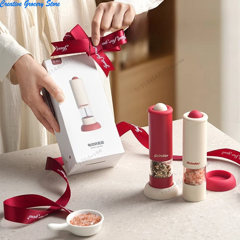 

Электрическая мельница для перца, кухонная мельница для свежемолотых специй, морская соль, мельница для перца, бутылка для измельчения черного перца для домашнего использования