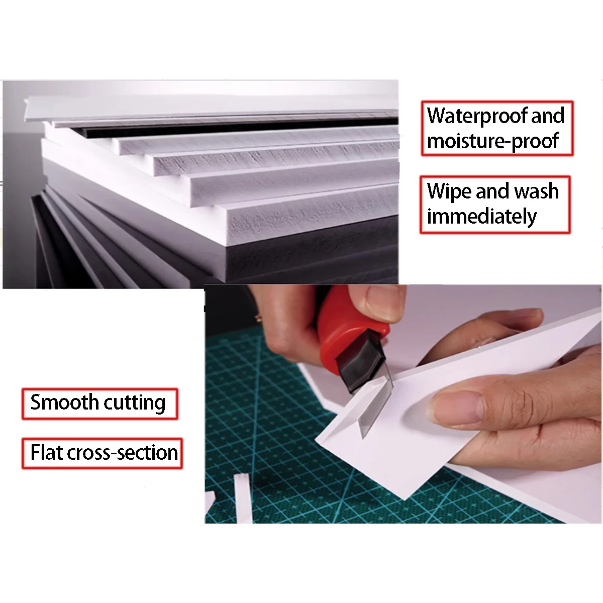 

Thickness 3/5/8/10/12-15mm PVC Foam Board Handmade Model Making Material Plastic Flat Board For DIY Building Model Materials