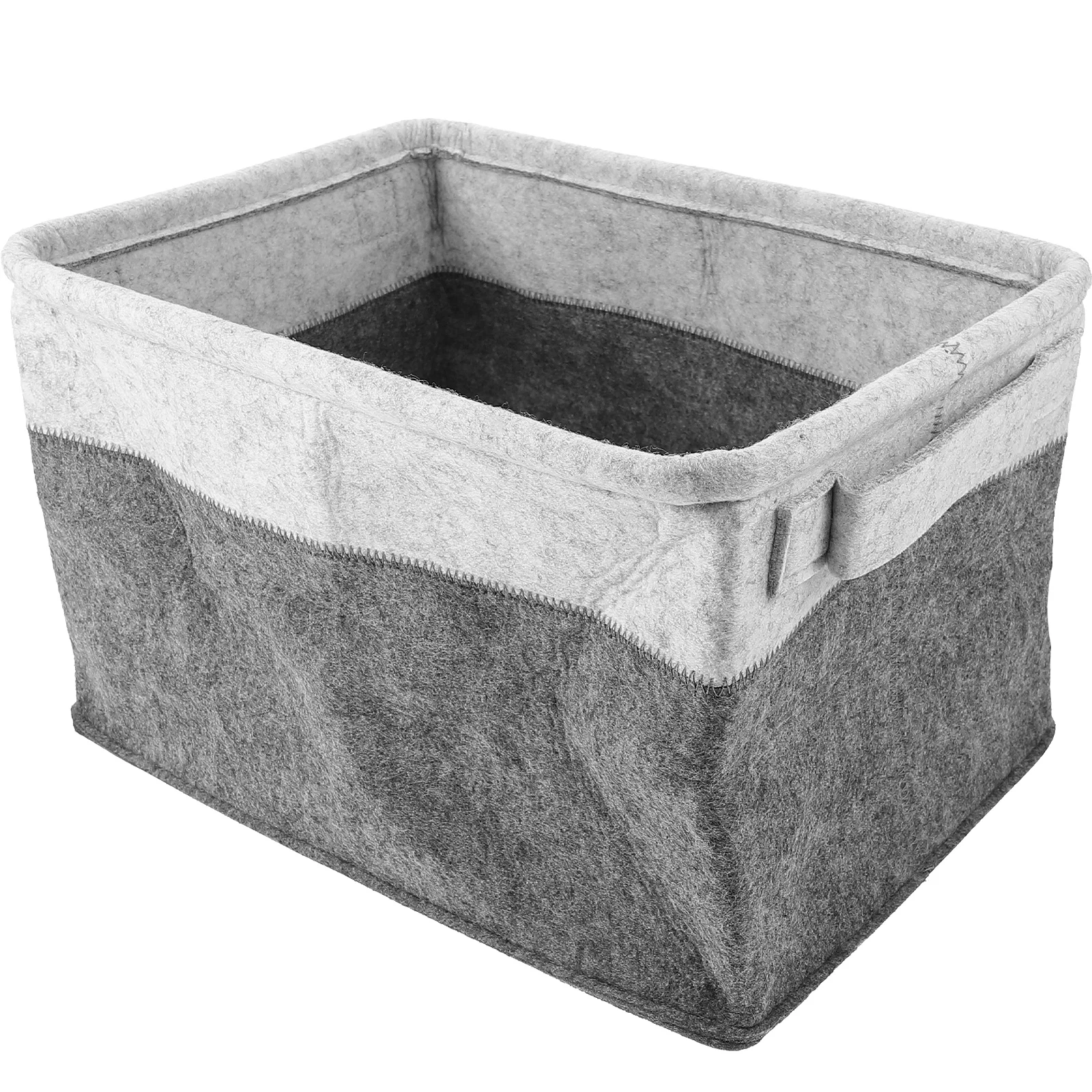 

Felt Woven Basket Dirty Clothes Laundry Hamper for Foldable Storage Baskets Collapsible Small Fabric Desktop