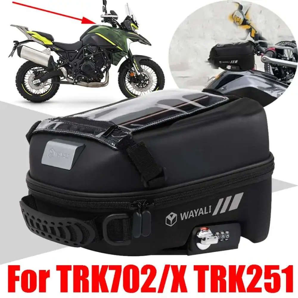 

For Benelli TRK702 TRK702X TRK 702 X 702X TRK251 TRK 251 Accessories Tank Bag Storage Bag Luggage Tanklock GPS Navigation Bags