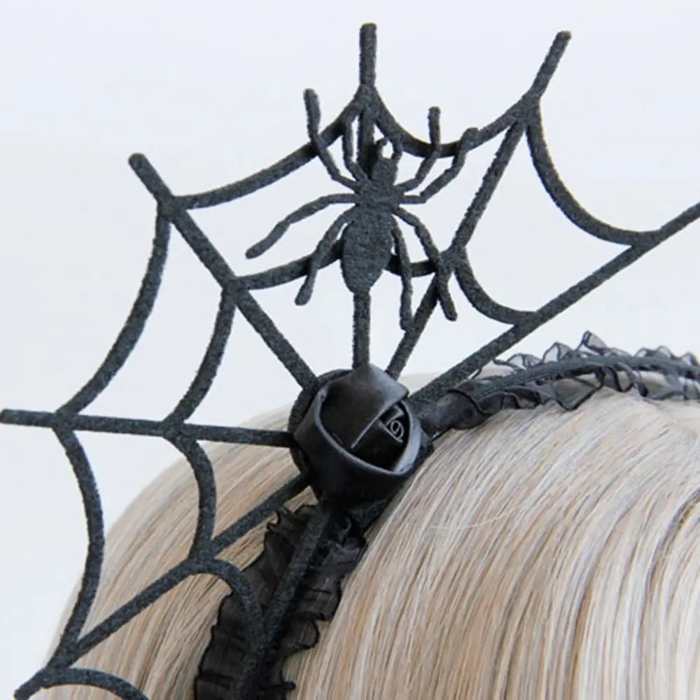 Spider Halloween Headband Cosplay Headband Rose Halloween Mask Halloween Party Decorations Headpiece Witch Hat Hairband Men