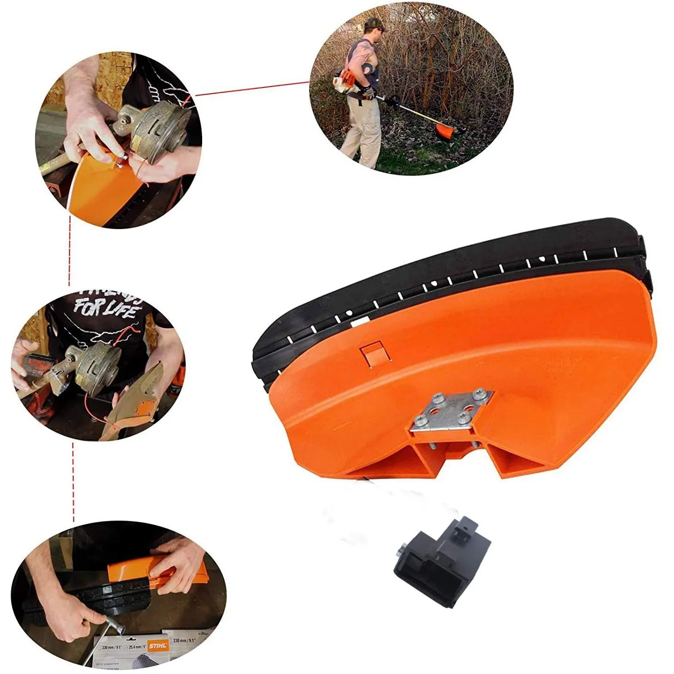 Tools FS120 Trimmer Guard Fits for STIHL FS110 FS130 FS160 FS180 FS200 FS220 FS240 FS250,Replaces 4119 007 1013