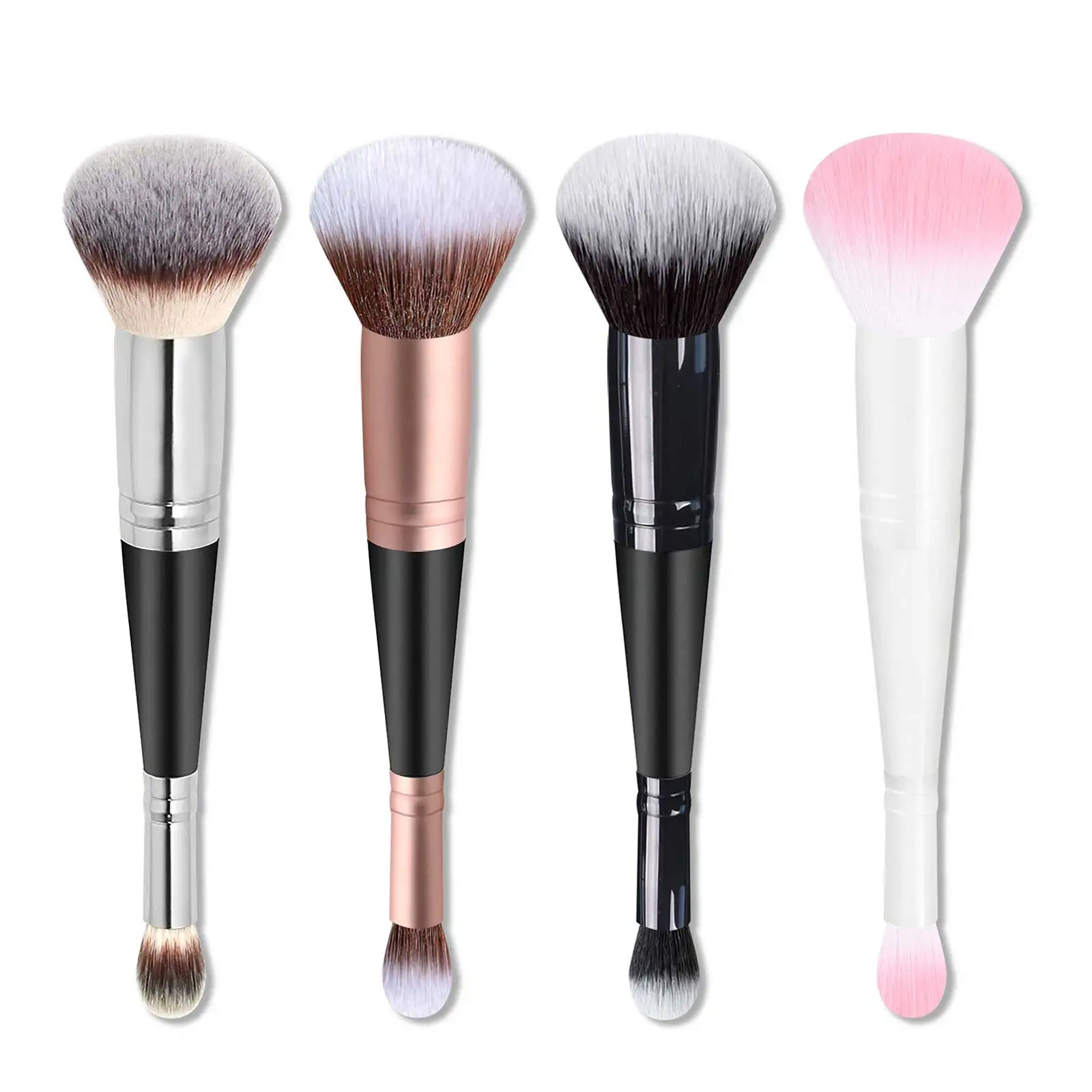 

Double Head Professional Makeup Brushes 2 In 1 Foundation Brush Concealer Highlighter Powder Blush Brush Beauty Make Up Tools