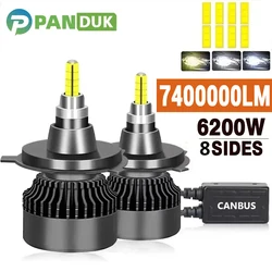 PANDUK 3D 360 H7 Led Canbus Car Headlight Bulb 7400000LM 5400W H11 H4 H1 HB3 9005 HB4 9006 9012 Automotive Fog Lights Turbo Lamp