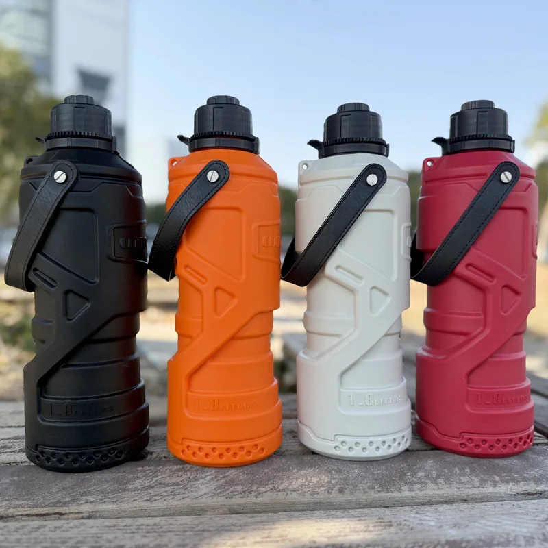 Motorcycle Cup Holder Installed Jerrycan Spare Fuel Tank Water Bucket Gas Can, 1.8L Oil Canister Small Backup Fuel Bottle