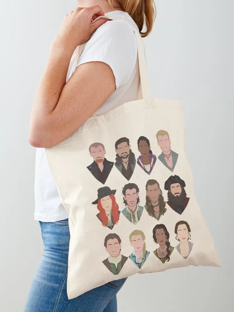 

Black Sails characters (faceless) Tote Bag Women's shopper custom canvas bag shopping bag logo personalized tote