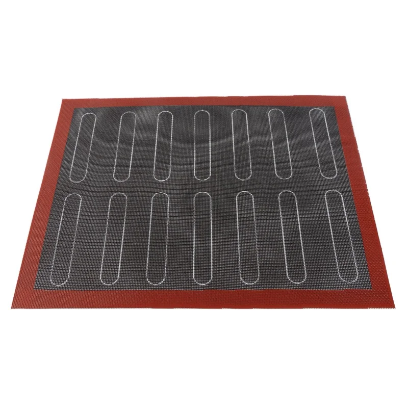 Estera antideslizante para horno Micro perforada, estera de silicona para hornear galletas, macarrones, Pizza, pastel, bandeja para hornear, horno, microondas, herramientas para hornear