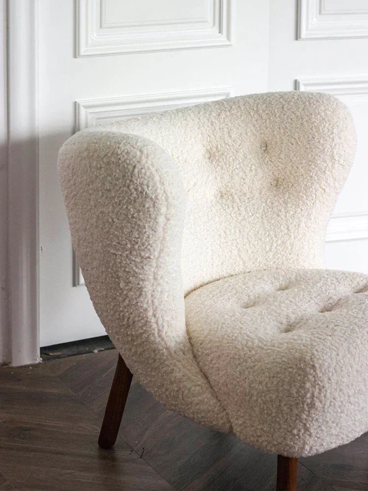 Cashmere chair, creative single sofa Internet celebrity lazy ins
