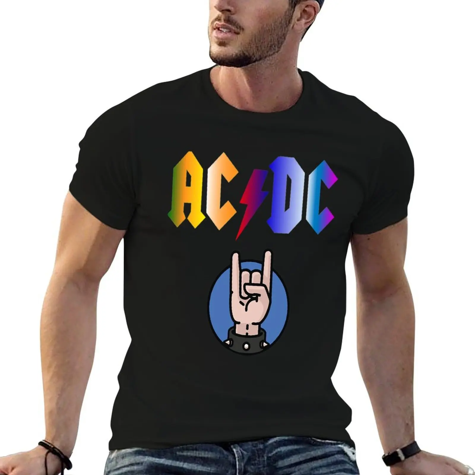 

Футболка AC_DC, хлопковые футболки, мужские футболки из 100% для мужчин, белые футболки для мужчин, футболки с рисунком, футболка