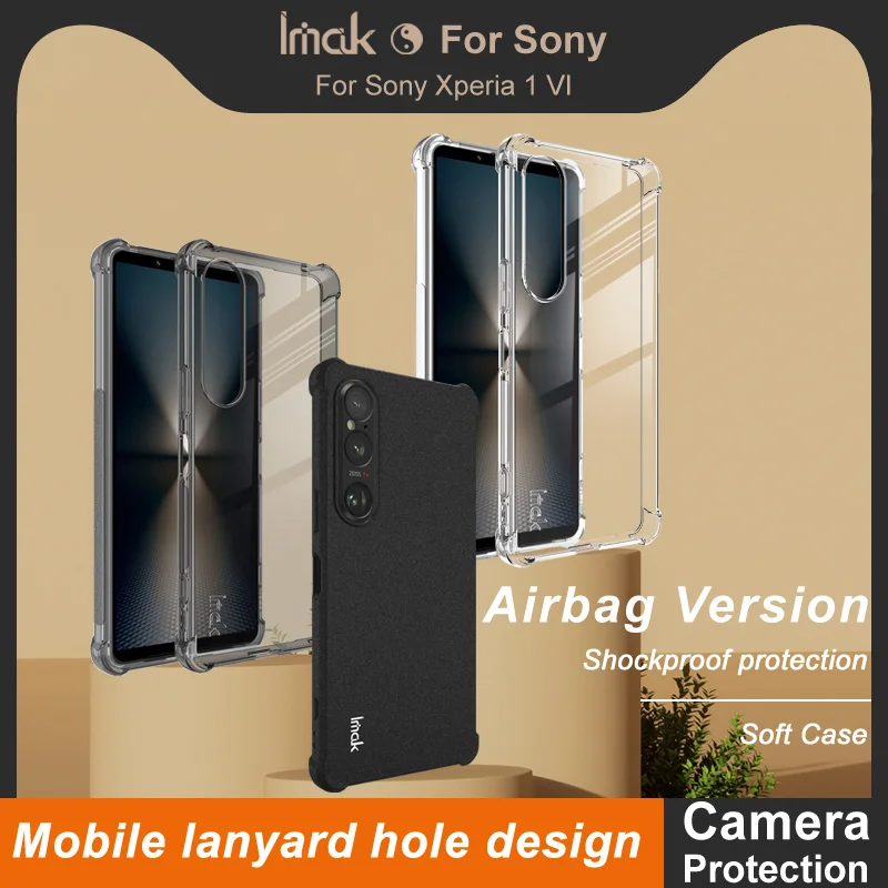 IMAK Flexible Matte Back Panel for Sony Xperia 10 V 1 VI 5G Cover 360 Protet Bumper Armor Sony 5 IV I 5iv 1VI 10V 5V Phone Funda