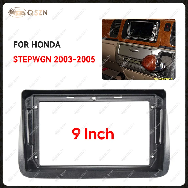 For HONDA 2003-2005 STEPWGN 9 INCH Car Radio Android Stereo Audio Screen Multimedia Video Player Navigation Frame Texturing