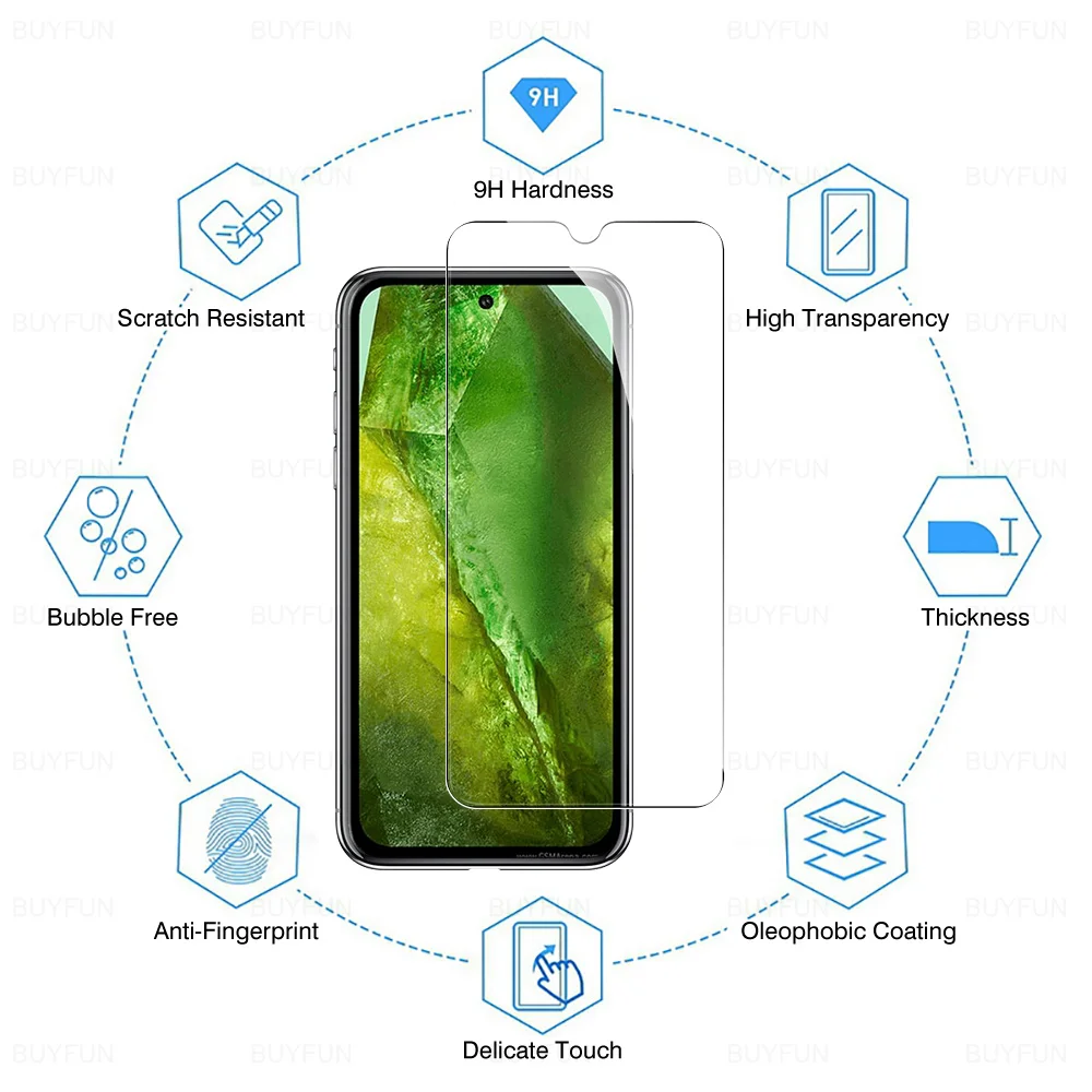 Protector de pantalla de vidrio templado para Google Pixel 8a 7a 6a 5G, película protectora para Pixel 7 A Pixel 6 7 8 a 8 Pro 8pro