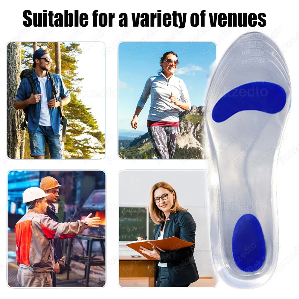 Orthopedic Insoles for Woman Man Flat Foot Arch Support Gel Medical Insole Plantar Fasciitis Relief Shock Absorption Shoes Pads