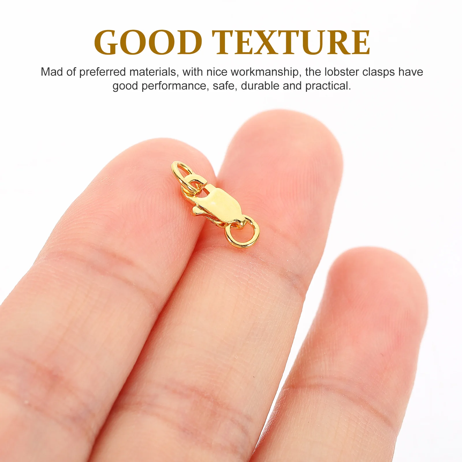 

3 Pcs Spring Lobster Clasps Sterling Silver Color Necklace Making Kit DIY Jewelry Supplies Craft Findings Closure
