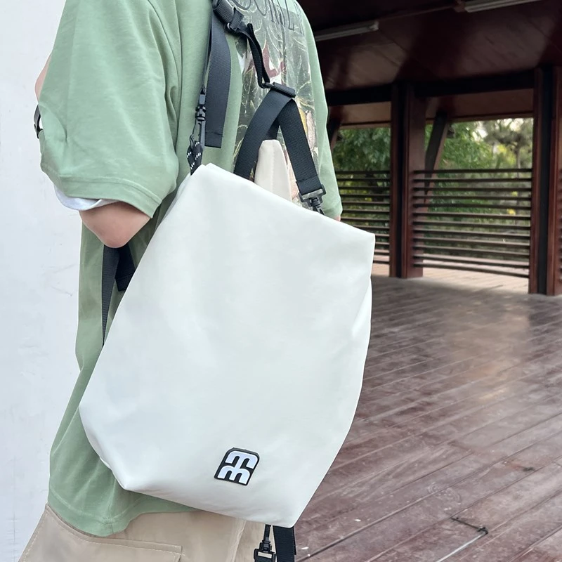 

Ins trendy casual backpack 2025 new large capacity multi-function commuting schoolbag fashionable and versatile crossbody bag