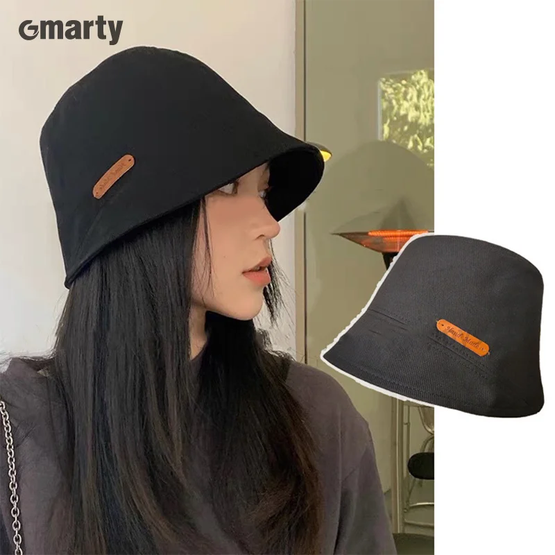 Hip Hop Outdoor Travel Panama Cap Sun Caps For Men Women Summer Cotton Bucket Hat Letter Print Fisherman Hats For Girls