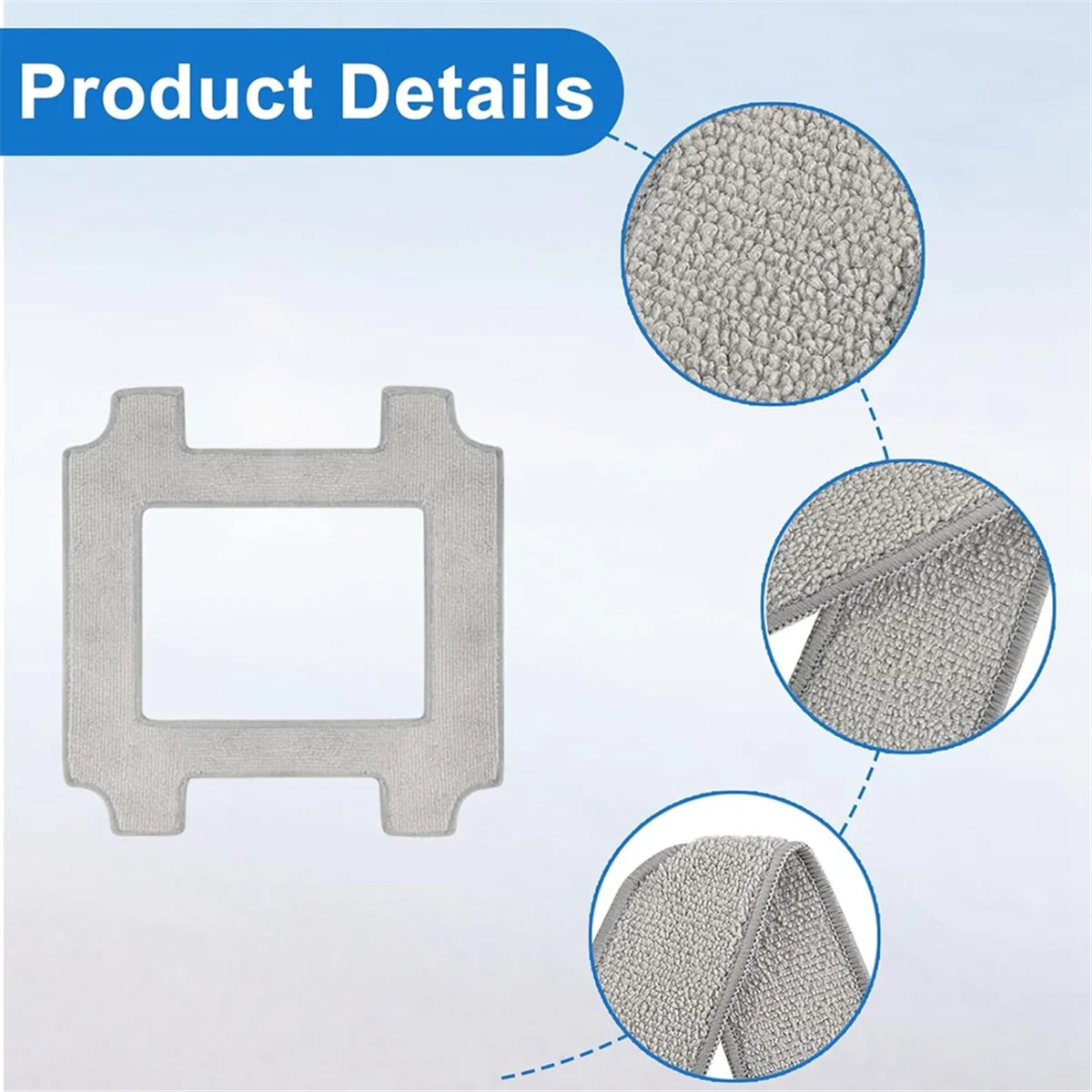 Y32A 9Pcs Window Rags for Winbot / PRO Robot Vacuum Cleaner, Replacement Mop Pad Cloths Accessories