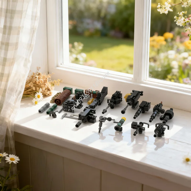 

236 деталей MOC: Конструктор «Танковое снаряжение», архитектурные блоки, сборная модель, развивающая игрушка, идея для подарка на Рождество, обучающая игрушка