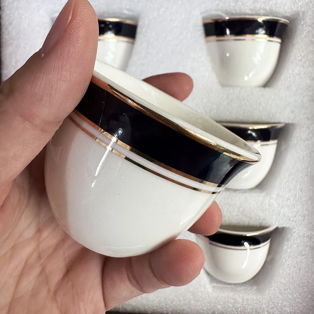 6 Cups 6 Dishes 80 Ml Elegant Retro Girl Face Bone China Exquisite Coffee Espresso Cup Mug Mugs Coffee Cups Kawaii Cup