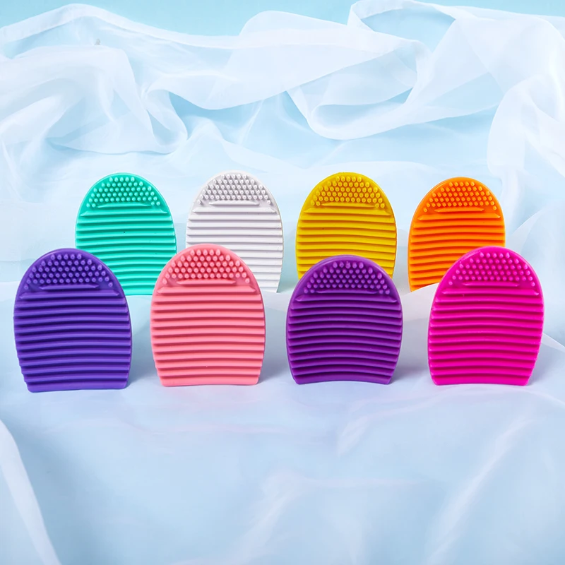 실리콘 메이크업 브러쉬, 클리닝 패드, 매트 브러쉬, 세척 도구, 눈썹 브러쉬, 1 개