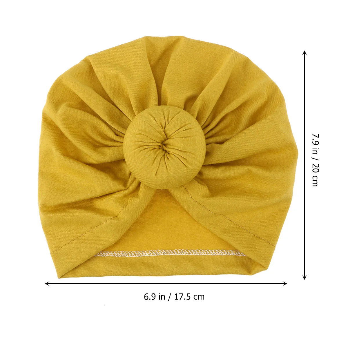 

Infant Turban Baby Turban Headbands Bohemian Knot Wrap Hat Yellow Newborn Baby Shower Birthday Family Photos Infant Wrap Hat
