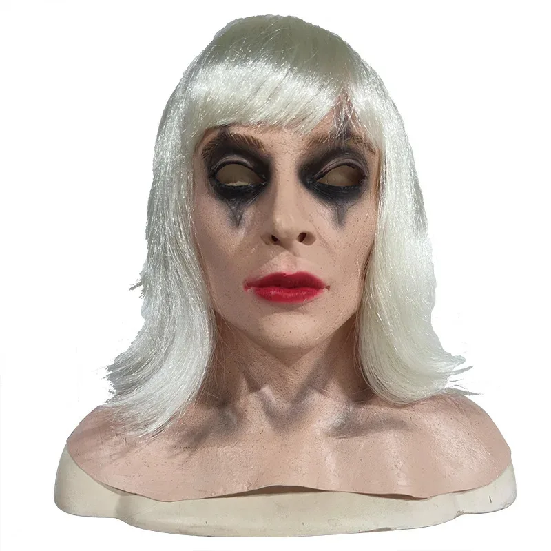 QQ78요청7라텍스 할로윈 헤드 세트 영화 및 TV 배우 대머리 아름다움 실물 같은 소품 재미있는 마스크 코스프레 의상 착용