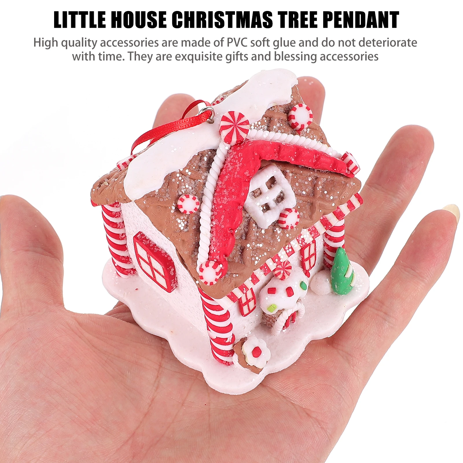 

Small House Pendant Xmas Decorations Decorate Farmhouse Christmas Resin Hanging Ornament Tree