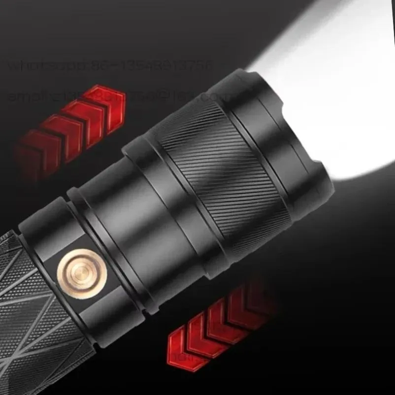30W LED Flashlight USB C Rechargeable Waterproof High Lumen Long Range Outdoor Camping Emergency Light Portable Torch