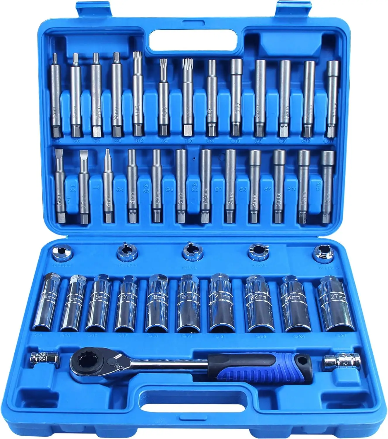 

43PCS Steering Hub Suspension Shock Absorber Strut Nut Removal Tool Socket Set