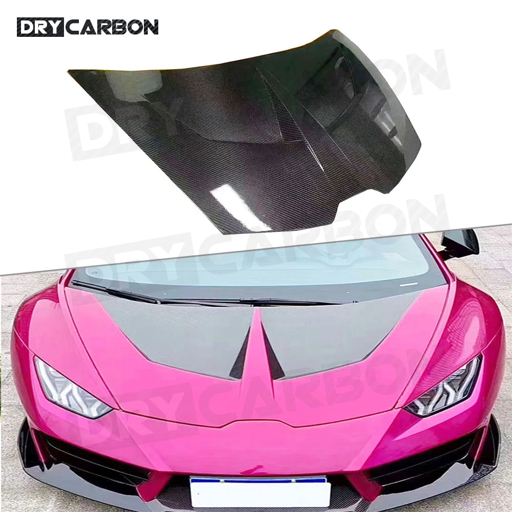 

Капот двигателя автомобиля из углеродного волокна для Lamborghini Huracan LP580 610, крышка капота двигателя, накладка, автомобильные аксессуары FRP