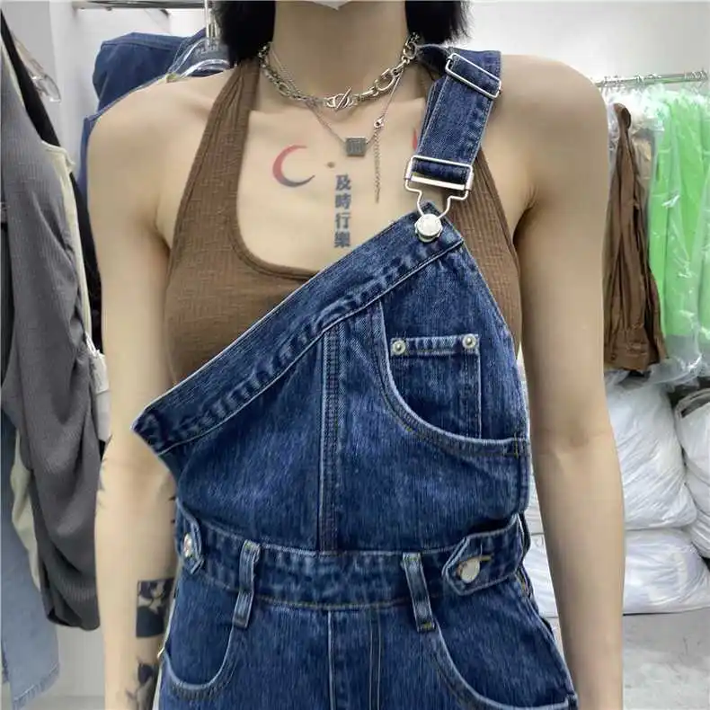 

Женские комбинезоны, женские комбинезоны, сексуальные комбинезоны для йоги с блестками, готические корейские популярные без бретелек на молнии, осень-зима, обтягивающая мода