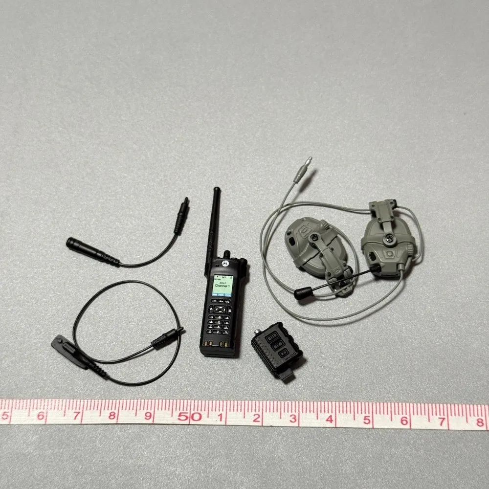 ES 26070B 1/6 Scale Soldier Radio Earphones Model12''Hong Kong Flying Tigers SDU