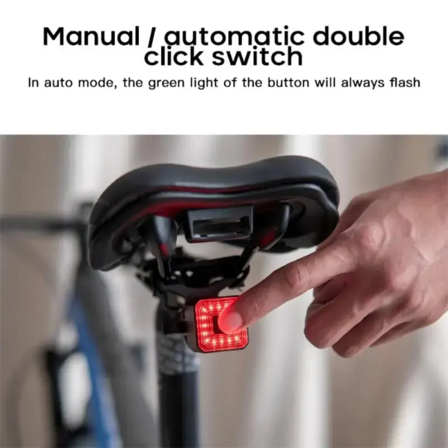 Smart Bicycle Rear Light Auto Start Stop Brake Sensing Induction Waterproof USB Charging Cycling Tail Taillight  Bike Light