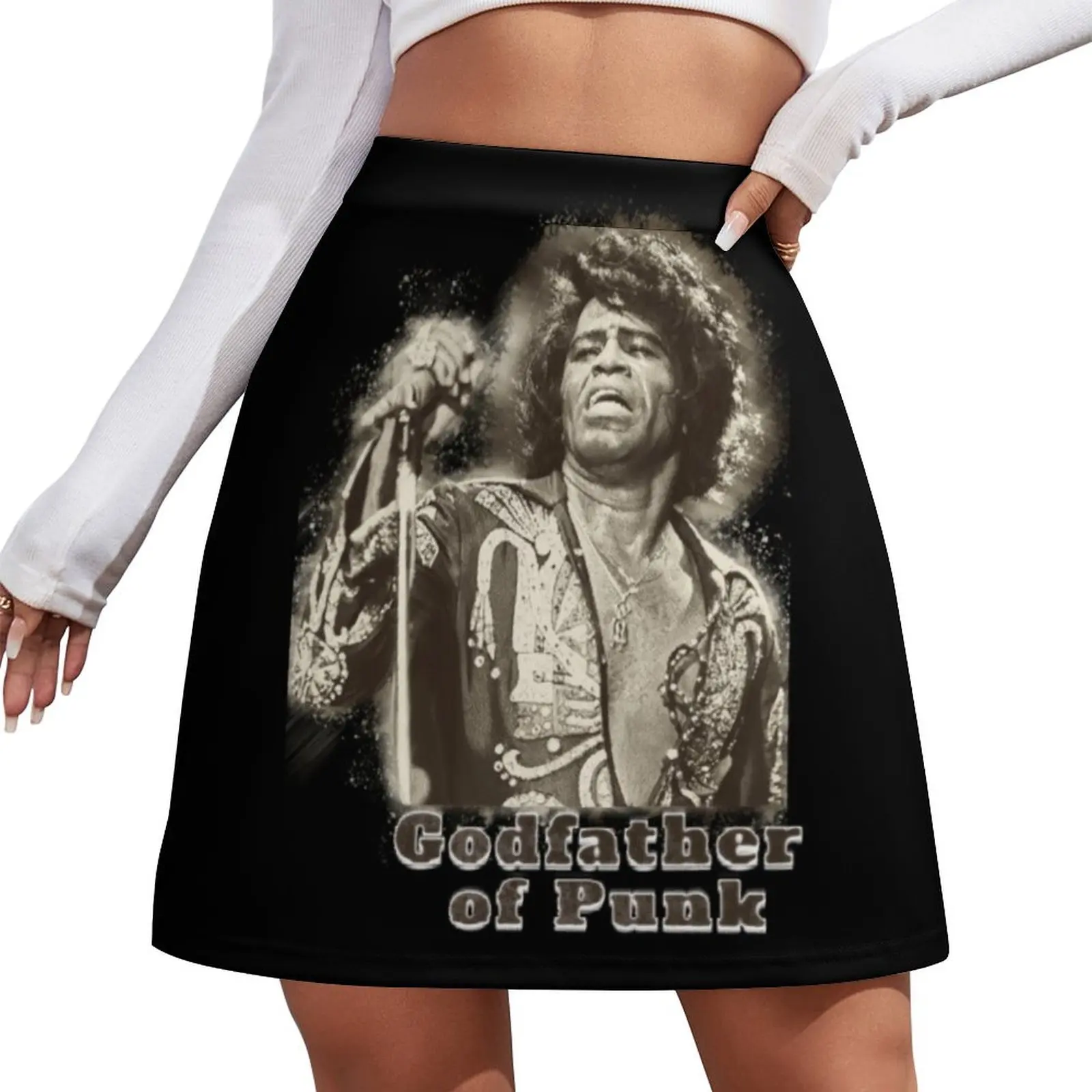 

James Brown Godfather Of Punk Mini Skirt summer dress women 2026 women's skirt 2026 trend womans clothing Mini Skirt