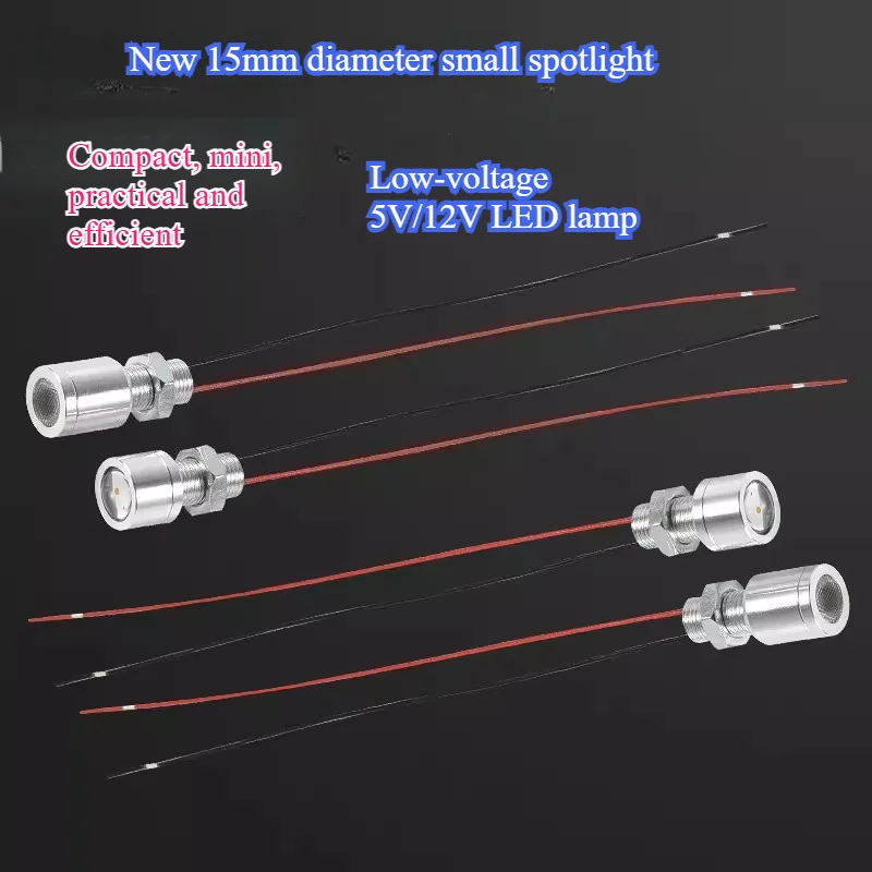 Mini Small Spot Light 15MM LED Beads DC5V DC12V DC24V LED Decorative Light Bulb 40 Degree 60 Degree 0.5W Low Power Consumption
