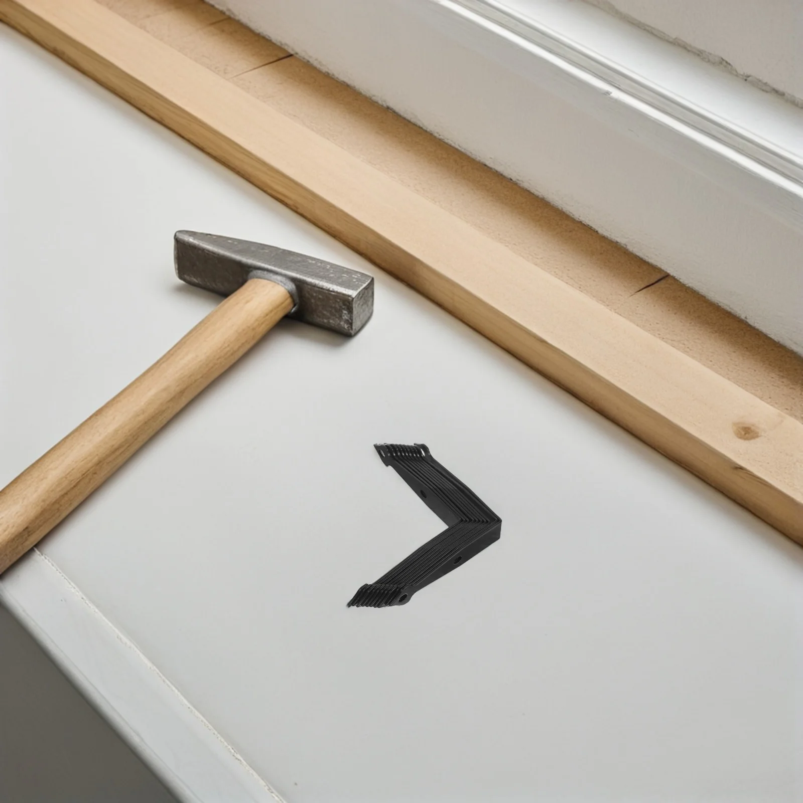 10Pcs L Shape Bracket Right Angle Corner Braces for Wood Shelves Cabinet Furniture Sturdy Shelf Support Brackets Decorative Wall