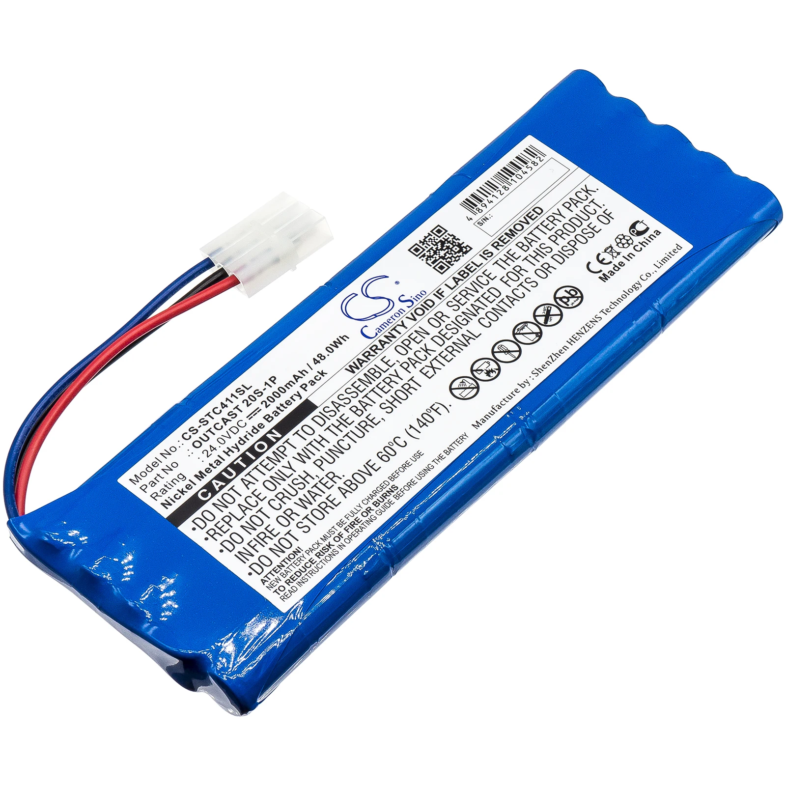 Cameron Sino 2000mAh Speaker Battery for Soundcast Outcast ICO410, ICO410-4n, ICO411a, ICO411a-4N