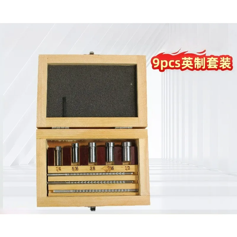 9-Piece set of imperial keyway push knife set, high-speed steel keyway broach set,In stock,SSN