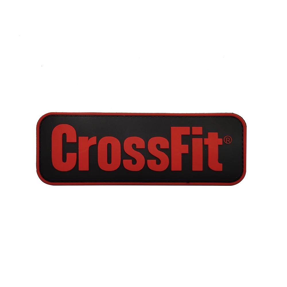 CrossFit Name Tags PVC Patch Embroidered Applique Sewing Label Punk Biker Clothes Stickers Apparel Accessories Badge