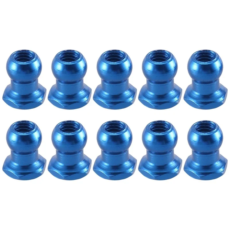 10pcs 5mm Aluminum Alloy Ball Head Nut 53640 For Tamiya RC Car Upgrades Parts Accessories