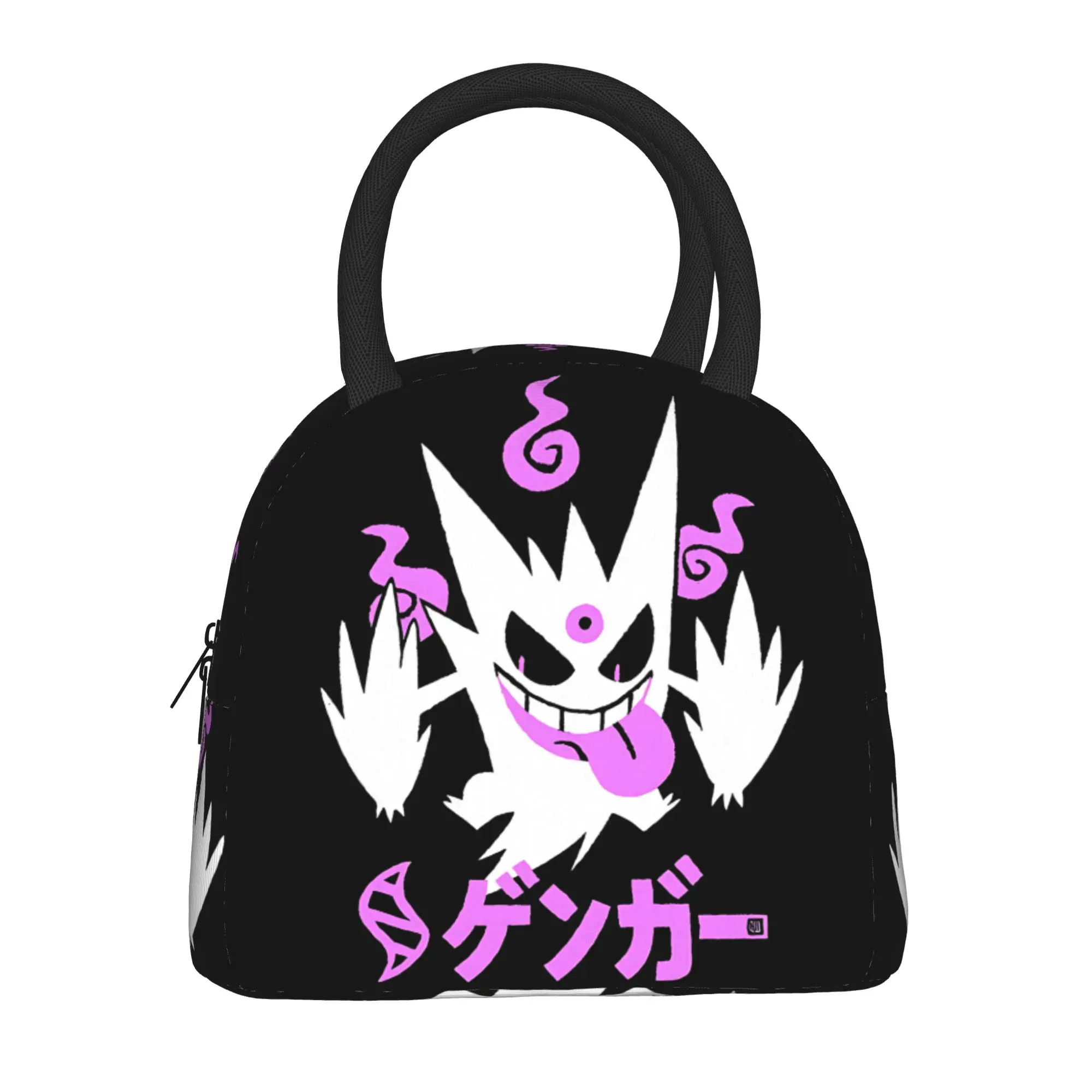 Pokemon Halloween Gengar Handbag Insulated Lunch Bag Ice Pack Rice Bag  bolsa Student Bento Lunch Handbag Insulation