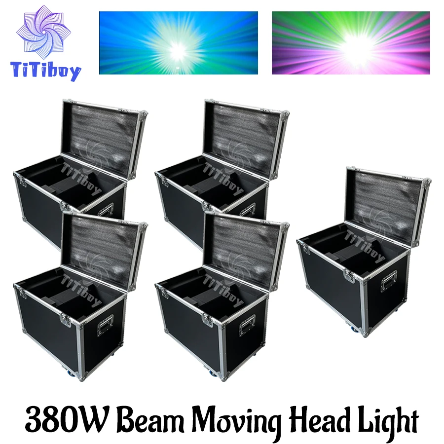 

No Tax 5Pcs Flycases For 380W Outdoor Moving Beam Head Light Cultural Tourism Roof Landmark Park Scenic Spot Engineering light