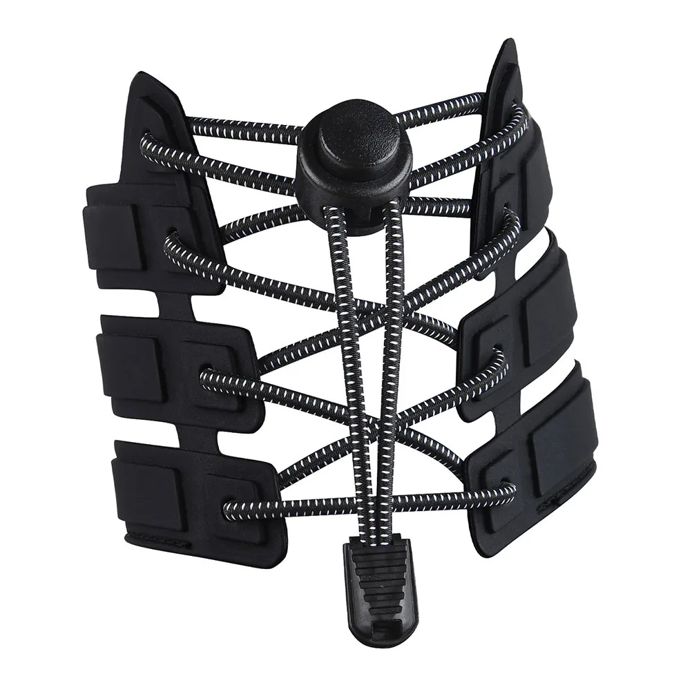 9Pairs Elastic Shoe Laces Adjustable Tieless for All Ages Sneakers Boots Grey Black White 3 Each Elastic Shoe Laces