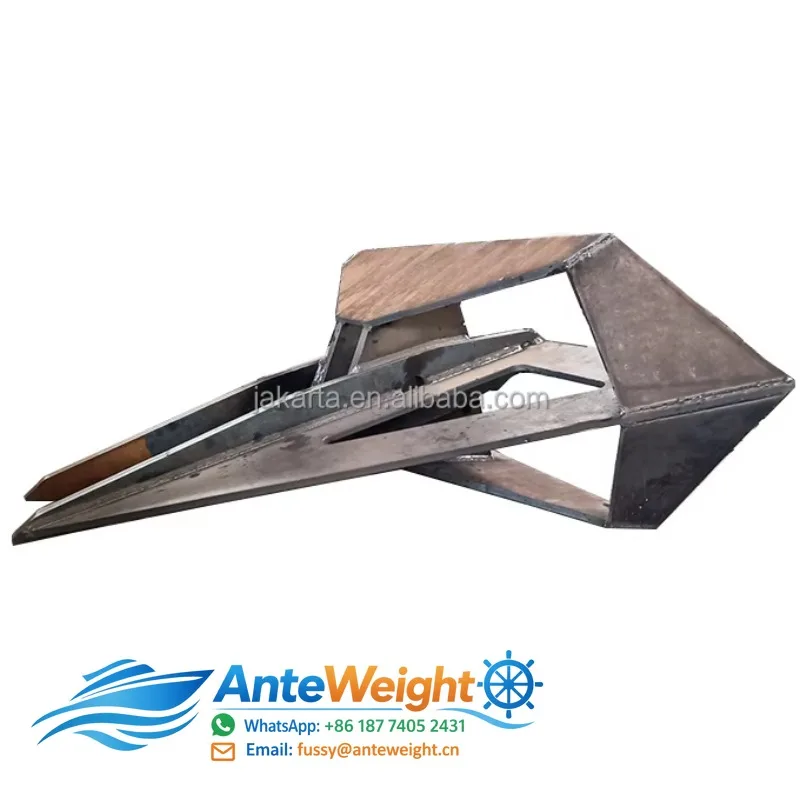 Marine Boat Cast Steel 300KG to 100000KG High Holding Power HHP Flipper Type Delta Anchor