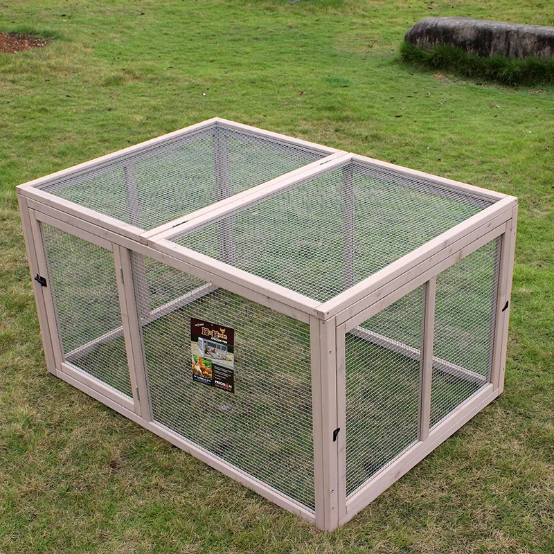 

Customizable Garden Courtyard Outdoor Solid Wood Insect-proof Bird-proof Bite-proof Mesh Cage Wood Cage Reptile Chicken Duck