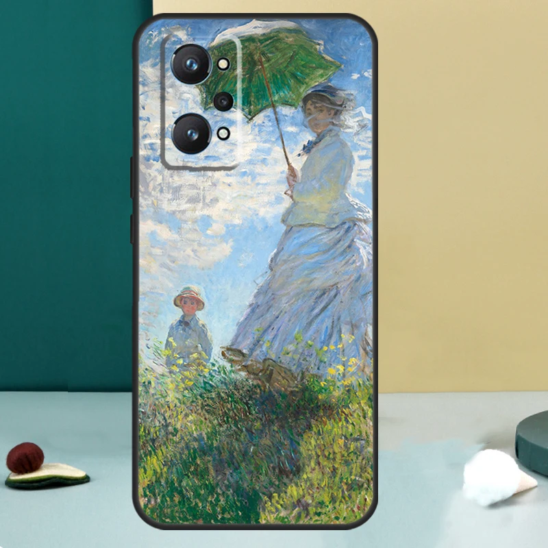 كلود مونيه حديقة لوتس جسر ل Realme GT 6T 5 6 GT 7 Pro C67 C75 C61 C55 C53 C51 C21Y C25S 10 11 12 13 14 Pro Plus #6