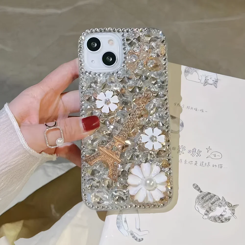 สําหรับSamsung Galaxy S25 S24 S23 S22 S21 S20 S10 S9 Ultra Plus FEหมายเหตุ 20 10 กรณีเพชรฝาครอบโทรศัพท์Galaxy s25 Ultraกรณี